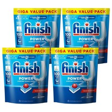 finish 洗碗機全效合一洗碗塊 100個, 1.7kg, 4包