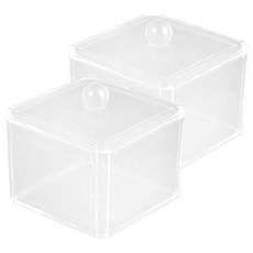 THE ZAKKA 壓克力方形收納盒, 單一顏色, 2個
