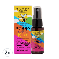 한국양봉농협 프리미엄 프로폴리스 스프레이 키즈, 30ml, 2개