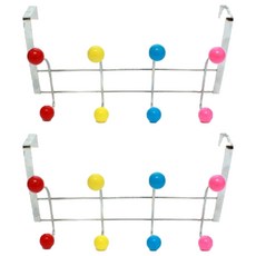 樹 4個門勾衣架, 混色, 2個