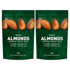 지웰 구운 아몬드, 1kg, 2개
