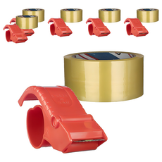 Daebak Tape 透明封箱膠帶 50m + 切割器, 6套