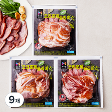 목우촌 오메가3 오리훈제 슬라이스, 180g, 9개