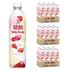 金車 健酪 乳酸飲料 草莓酪酪口味, 580ml, 72瓶