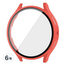 아이엠판다 갤럭시워치 액정보호 하드 풀커버 케이스 40mm, 레드, 6개