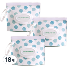 NATURE LOVE MERE 乾巾分裝袋, 水滴, 18個