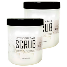 에스테소피 바디스크럽 솔트 솝 코코넛, 1kg, 2개