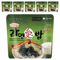 이지밥 라면애밥 쇠고기미역국, 110g, 6개