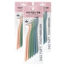 242 臼齒牙刷 尖細刷毛, 3個, 6入