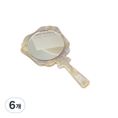 Rijisajeni復古風手拿鏡, 07淺灰色, 6個