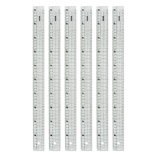 CoX 三燕興業 透明直尺 50cm, CR-5000, 6個