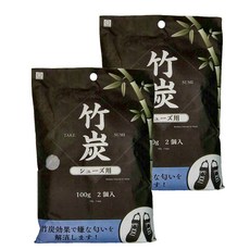 KOKUBO 小久保 竹炭除臭包 鞋子用 吸濕 防潮 除濕 100g x 2包, 2組