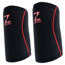 ZERO TO HERO 氯丁橡膠護肘 5mm 套組, 1個, 黑色+紅色