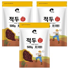 엉클탁 국산 적두 팥, 500g, 3개