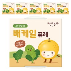 Baby Bonjuk 梨子羽衣甘藍泥, 100g, 6個, 梨子羽衣甘藍