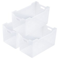 이지앤프리 국산 코지 키친 수납 트레이, 투명, 3개