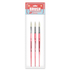 AwesomePainting ROUND 油畫圓形筆 豬毛, 12號, 3個