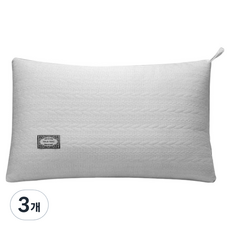 호텔 니트 코튼 목보호 코어 베개, 화이트, 3개