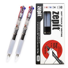 JEPIT 3色原子筆 0.7mm 10入組, 1套, 白色