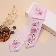 DRESSHOUSE 花朵刺繡韓服裝飾腰帶