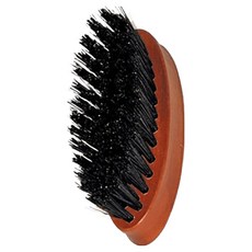 fA brushes 梨木黑豚鬃鬍鬚/鬢角輕巧柔順刷/鬍鬚修容美容豬鬃梳 德國製 森詠木香, 原木色 + 黑色, 1入, 1個