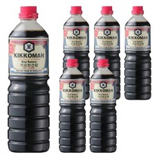 KIKKOMAN 龜甲萬 醬油(釀造醬油), 1L, 6個