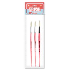 AwesomePainting ROUND 油畫圓形筆 豬毛, 14號, 3個