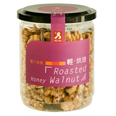 松記名點 烤味蜜汁核桃 台灣製造 不含防腐劑 無添加人工香料 全素食可用, 150g, 1罐