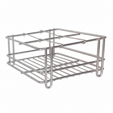 武洲工業 奶瓶消毒架 SUS304 不鏽鋼, 四格置物架, 簡易款 銀色