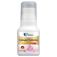 Kalso 科德司 膠原蛋白錠 Set 德國原裝進口 小分子水解蛋白+維生素C, 30.3g, 60顆, 1瓶