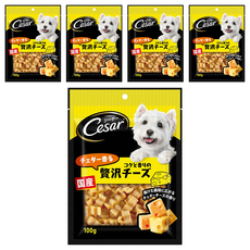 Cesar 西莎 點心系列 狗零食, 贅沢濃厚切達起司條口味, 100g, 5包