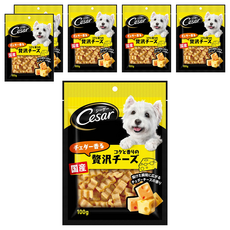 Cesar 西莎 點心系列 狗零食, 贅沢濃厚切達起司條口味, 100g, 6包