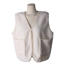 린다샵 게하즈 지퍼 양털 오버핏 조끼 cpvt682k1a