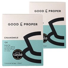굿앤프라퍼 캐모마일 허브티 티백, 1.5g, 2개, 15개입