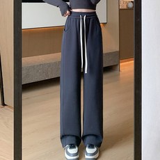 Elsso 女款高級休閒寬版運動褲