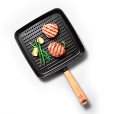 락앤락 우드블랙 통 주물 그릴팬 CAG2602, 26cm, 1개