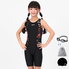 aquatica 女童五分半連身泳衣 AQAJN104 一般用5件組