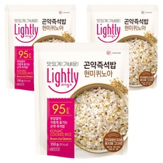 라이틀리 곤약즉석밥 현미퀴노아, 150g, 3개