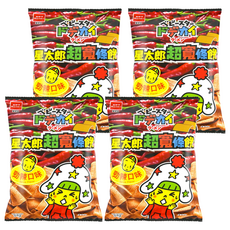OYATSU 優雅食 BABY STAR 星太郎 超寬條餅 勁辣口味, 64g, 4包