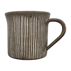 Minoya 美濃燒 正陶細十草 馬克杯 350ml 8.5cmxH8cm 陶瓷 日本產 適用於洗碗機、烘碗機, 1個