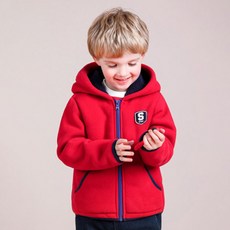 JELISPOON 童款雙色連帽拉鍊外套