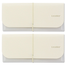 珠友文化 A6 階梯式資料夾, 米色, 2本