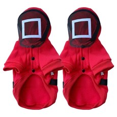 Sassy Dog 單層刷毛衣 管理員, 16, 紅色, 2件