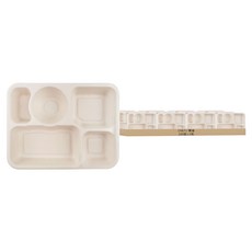 萬福 植纖餐盒 5格, 1箱, 200個裝