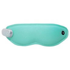 3ZeBra 無線冷熱敷眼罩 震動波按摩 恆溫熱敷 凝冰袋冷敷 可拆卸磁吸式電池設計, G05-41-1, 湖水綠