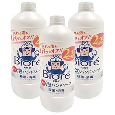 Biore 蜜妮 泡沫洗手慕絲補充瓶 綿密泡沫 清新果香, 430ml, 3瓶