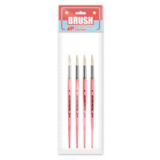 AwesomePainting ROUND 油畫圓形筆 豬毛, 8號, 4個