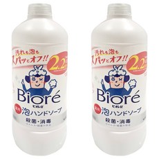 Biore 蜜妮 泡沫洗手慕絲補充瓶 綿密泡沫 清新果香, 430ml, 2瓶