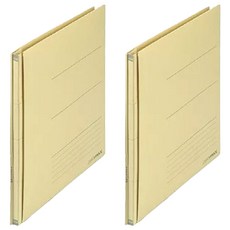 PLUS 普樂士 伸縮檔案夾, 米黃色, 2本