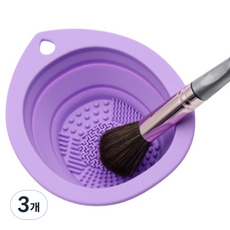 Viahe 刷具清潔墊托盤, 紫色, 3個